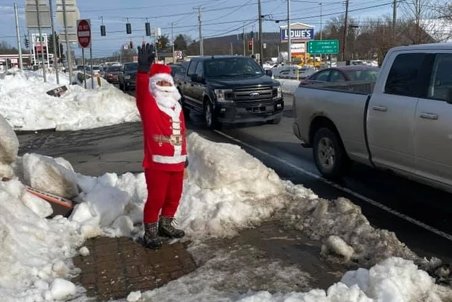 New York State Troopers Help Waving Santa Down To Her Last Dollar