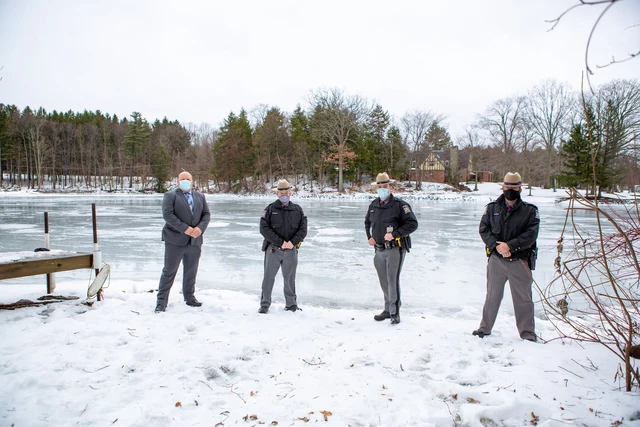 Heroes on Ice: State Police Save Fisherman Who Fell Through Ice