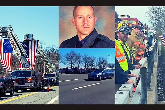 First Responders Line New York Overpasses in Heartbreaking Tribute to Fallen Trooper