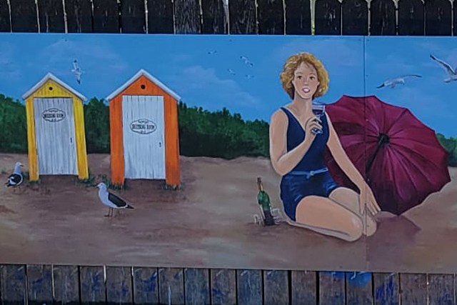 Check Out The New Hand Painted 24 Foot Mural In Sylvan Beach