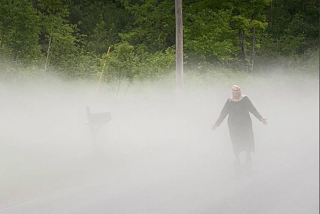 Mysterious Air Conditioned Road Envelopes You in a Spooky Mist in Witherbee NY