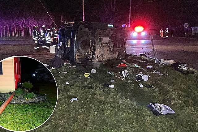 Wild Rome Crash Throws Telephone Pole 100 Feet, Landing Inches From Boy's Bedroom