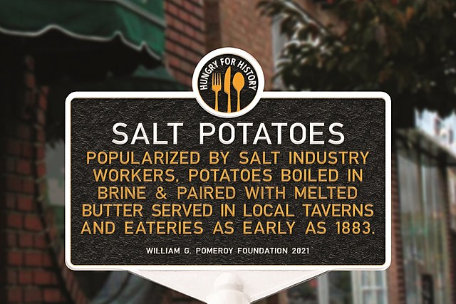 Hungry for History? Salt Potatoes Immortalized With Sign in Syracuse New York
