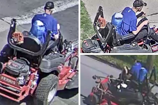 Man Drives Off on $8,000 Lawn Mower Stolen From Syracuse Church