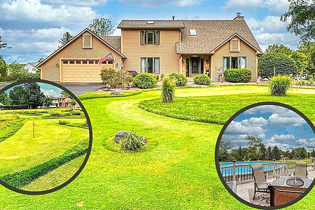 Home With Pool & Private Golf Course Near Rochester is a Golf Lovers Dream