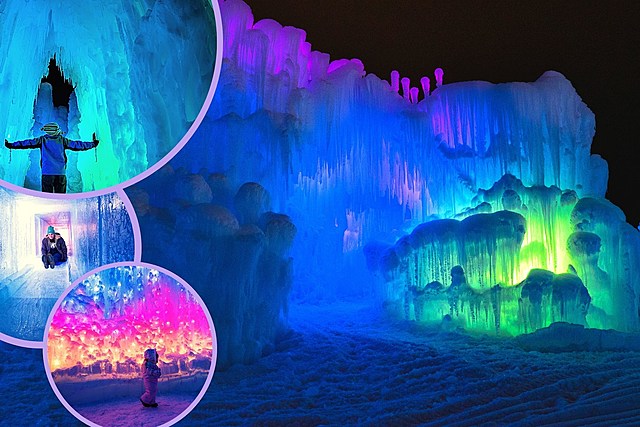 Cool Ice Castles Melting in Warm Lake George Weather, Closes for Season
