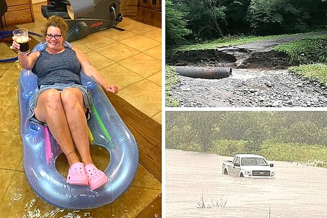 GALLERY: Camillus Woman Makes Best of 6 Inches of Water in Flooded Home