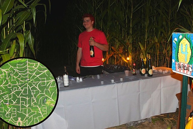 Find the Wine in A-Maze-Ing 7 Acre Adult Only New York Corn Maze Adventure