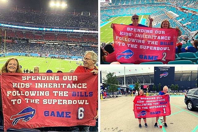 Buffalo Bills Fan Battling Cancer Fulfilling Dream to Follow Team to Super Bowl