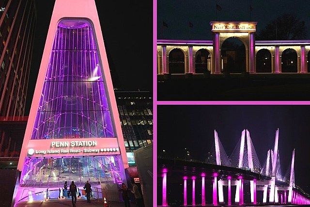 New York Landmarks Light Up Pink for Breast Cancer Awareness Month
