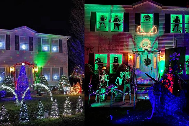 Unbelievable Holiday House In Schuyler Is Must See For Halloween And Christmas