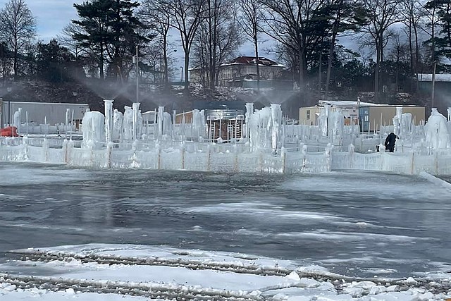 Magical Photos of Ice Castles Starting to Take Shape in Upstate New York