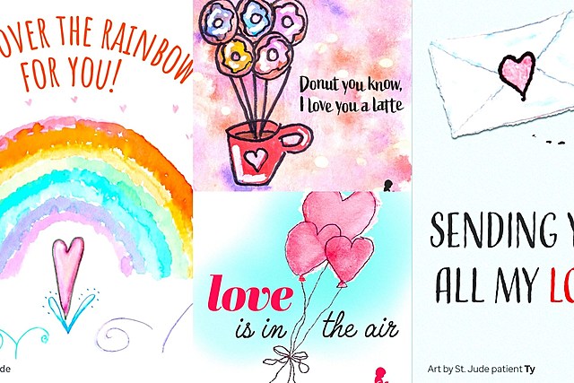 Spread Love and Hope By Sending a Valentine to St Jude Cancer Patients