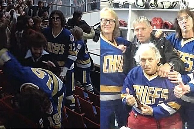 Iconic Slap Shot Scene Based on Real Fight With Comets Fans at Utica Aud