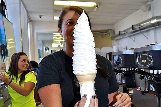 Holy Ice Cream! Iconic Upstate NY Parlor Serves Massive Cones It'd Take Two to Eat