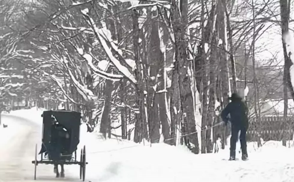 You Know You’re in Amish County When You See Skiing Behind a Buggy